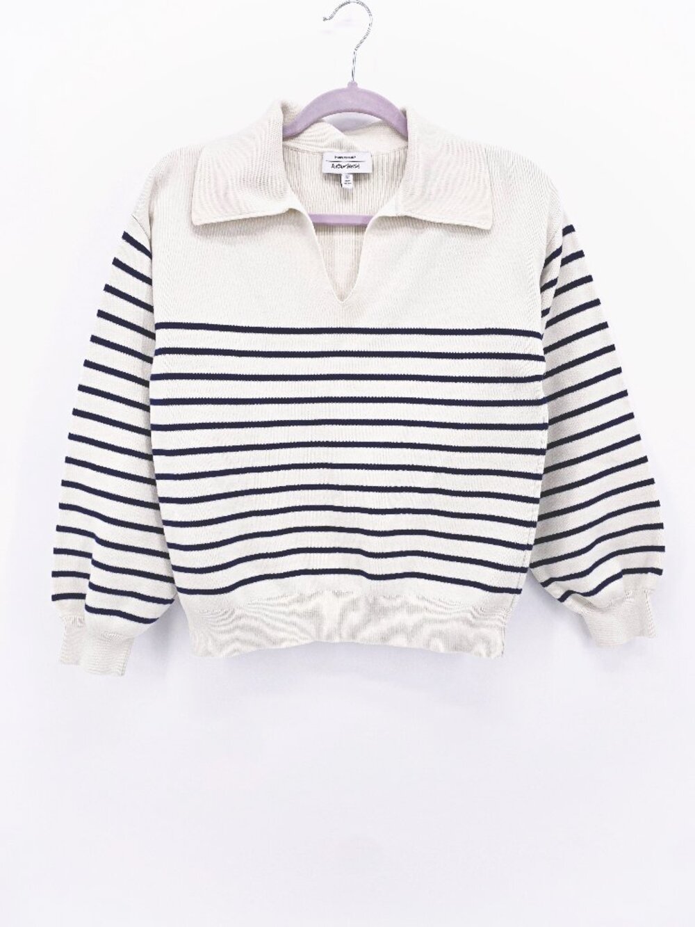 & Other Stories Breton Stripe Cotton Blend Sweater